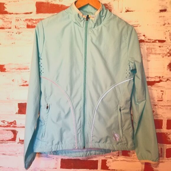 Lucy Aqua Track Jacket Windbreaker S - Picture 1 of 9